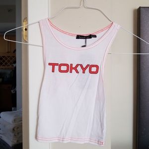 Tokyo sleeveless crop top
